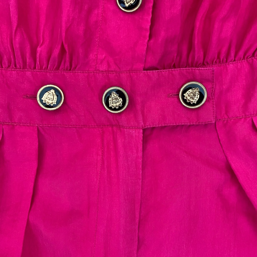 Saks Fifth Avenue Women's Vintage Fuchsia Long Sleeve Jumpsuit Size M - Picture 14 of 14